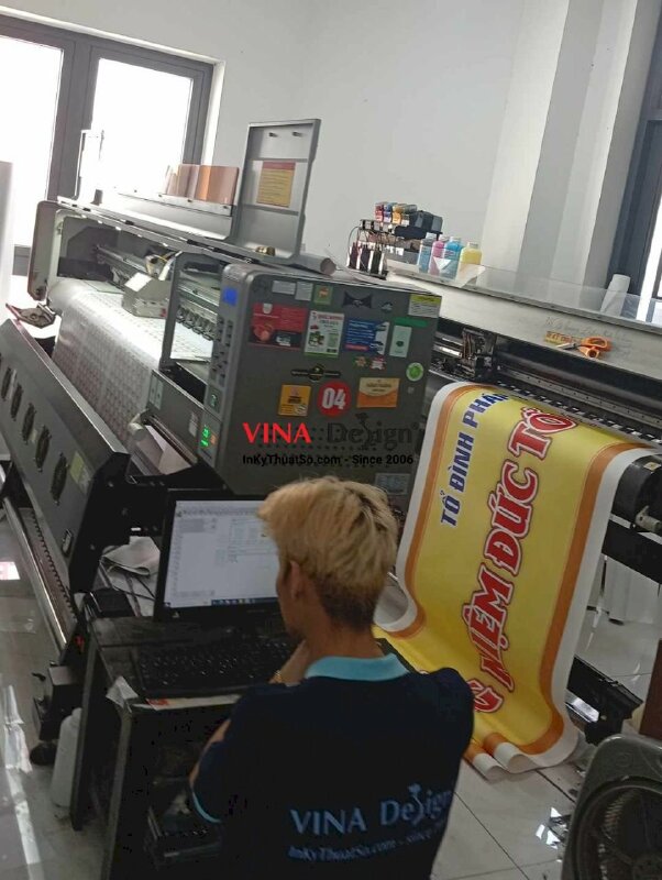 In liễn ngang treo gian thờ, phòng thờ Tưởng niệm Đức Tổ Đình Pháp Hoa Viên Tịch, in canvas mực dầu - INKTS3690