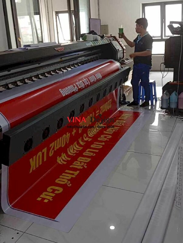 In tấm băng rôn lớn bán khu đất thổ cư, bạt hiflex mực dầu tấm lớn - INKTS2761