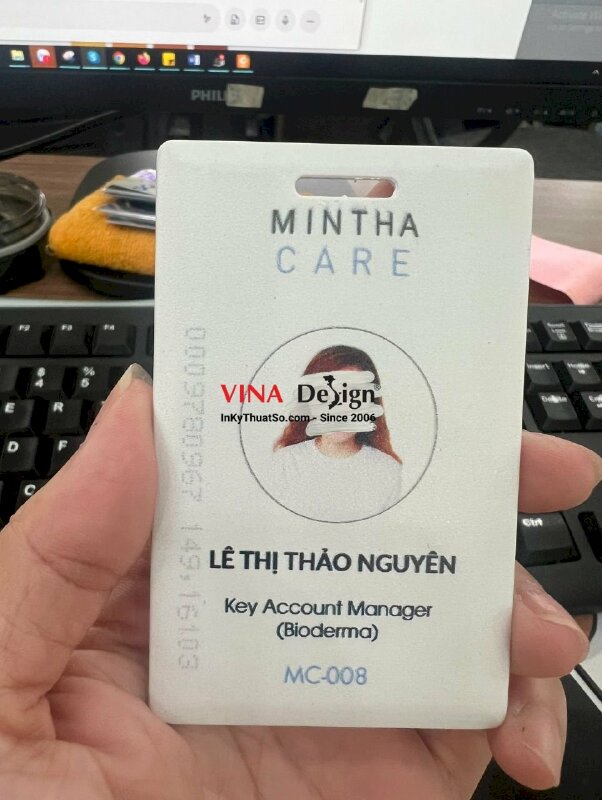 In thẻ từ chấm công nhân viên, làm thẻ từ chấm công, thẻ chấm công - INKTS532