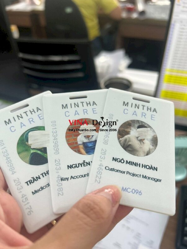 In thẻ từ chấm công nhân viên, làm thẻ từ chấm công, thẻ chấm công - INKTS532