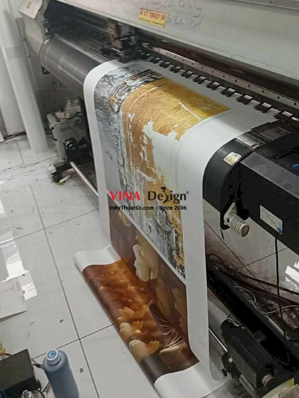 In tranh Canvas sơn dầu Trừu tượng màu vàng decor không gian hiện đại, minimal - INKTS3237