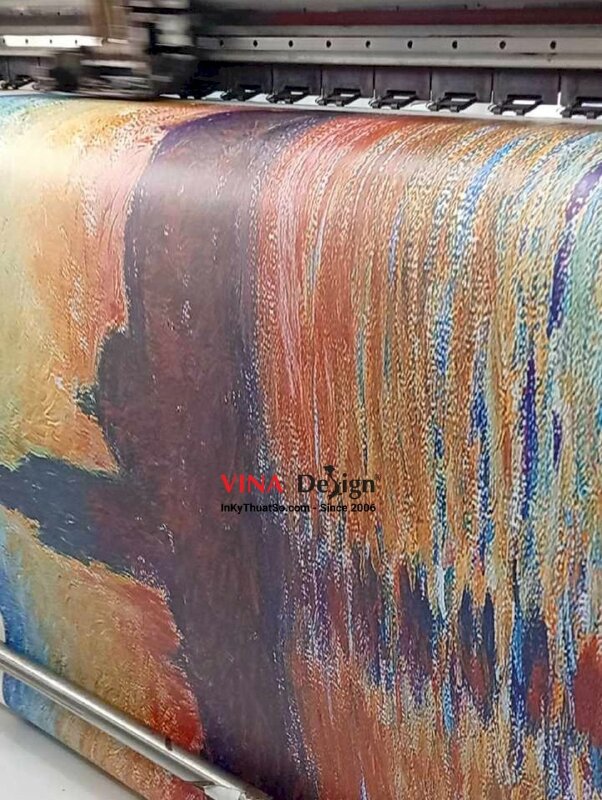 In tranh hoàn hôn trên biển, in Canvas mực dầu mờ - INKTS3698