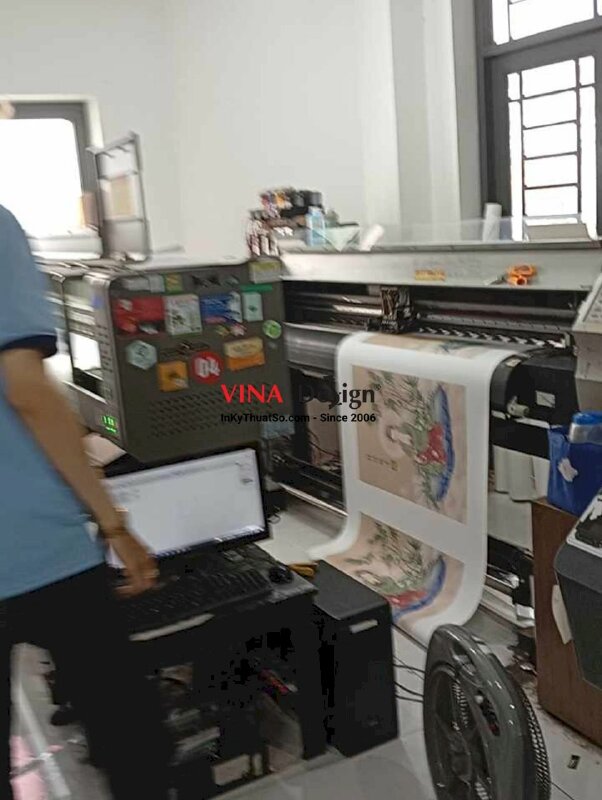 In tranh Trúc Lâm Quán Âm Bồ Tát, in Canvas mực dầu - INKTS3682