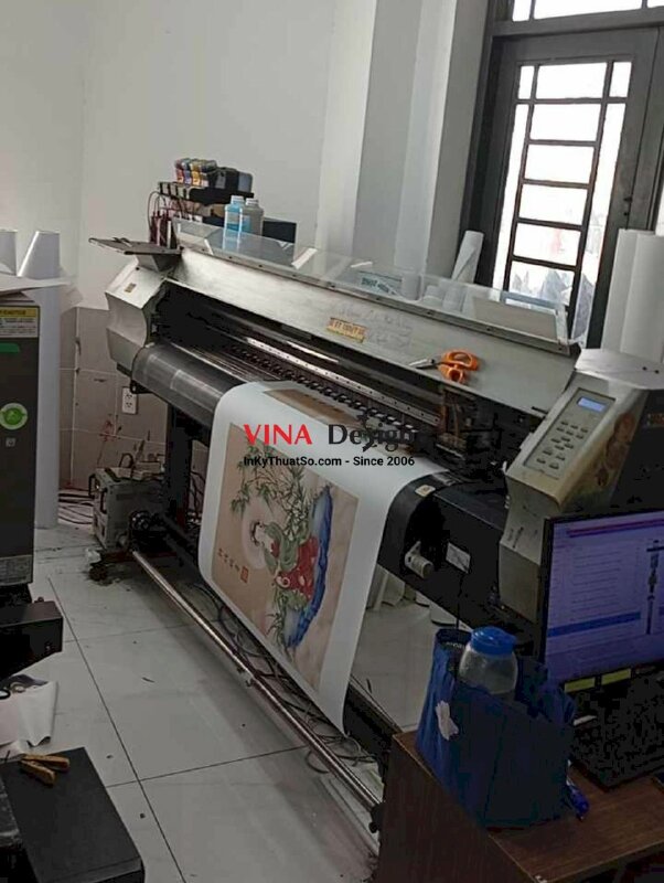 In tranh Trúc Lâm Quán Âm Bồ Tát, in Canvas mực dầu - INKTS3682