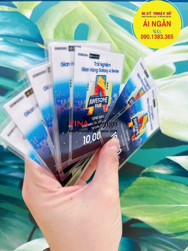 In voucher đổi quà tặng, voucher sự kiện trải nghiệm sản phẩm - INKTS823