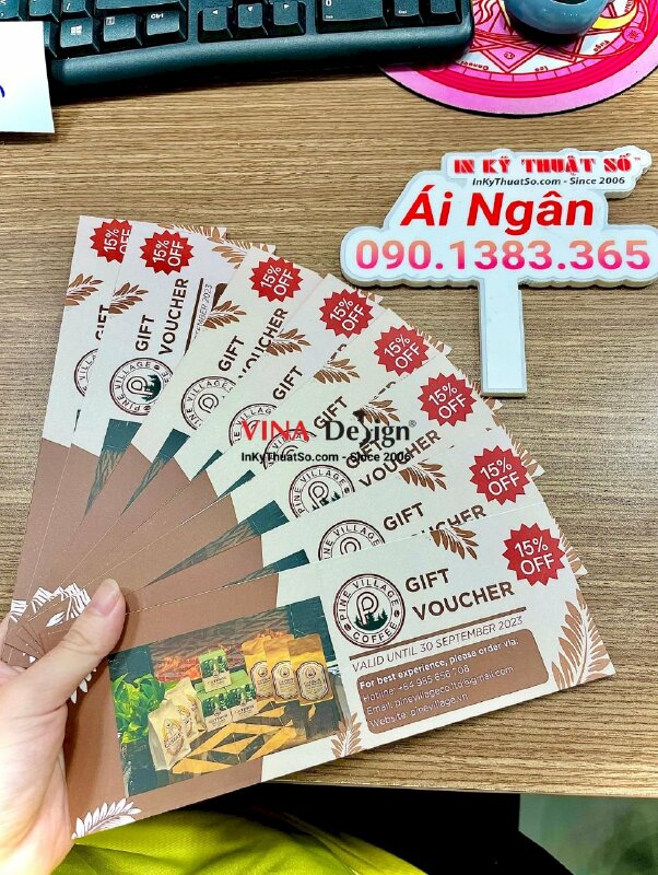 In voucher giảm giá cafe, quán cà phê - INKTS588