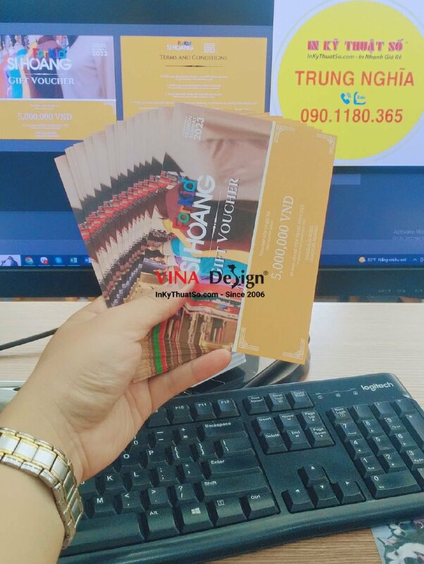 In voucher thời trang, voucher giảm giá quần áo gift voucher - INKTS623