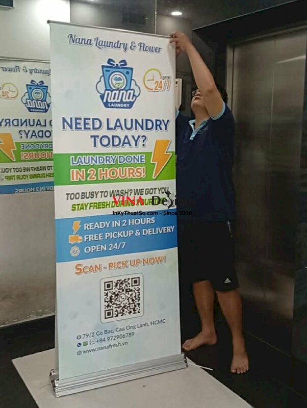 Chân Cuốn hào quang nhôm (2 mặt) 80cm x 200cm màu nhôm - INKTS58