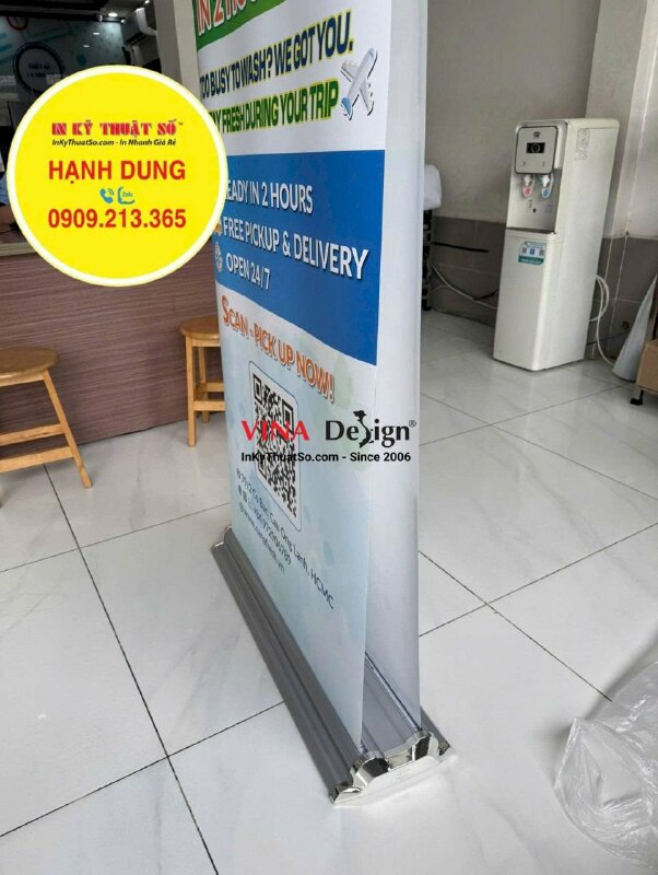 Chân Cuốn hào quang nhôm (2 mặt) 80cm x 200cm màu nhôm - INKTS58