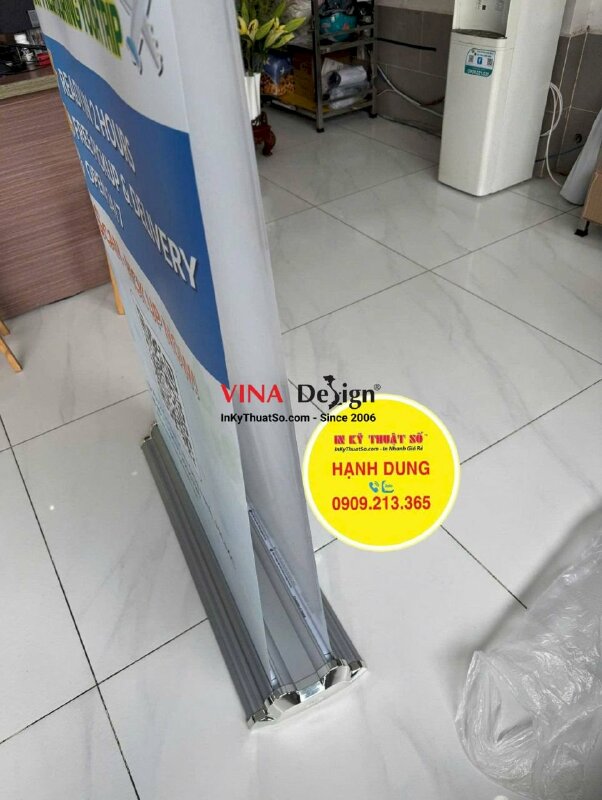 Chân Cuốn hào quang nhôm (2 mặt) 80cm x 200cm màu nhôm - INKTS58