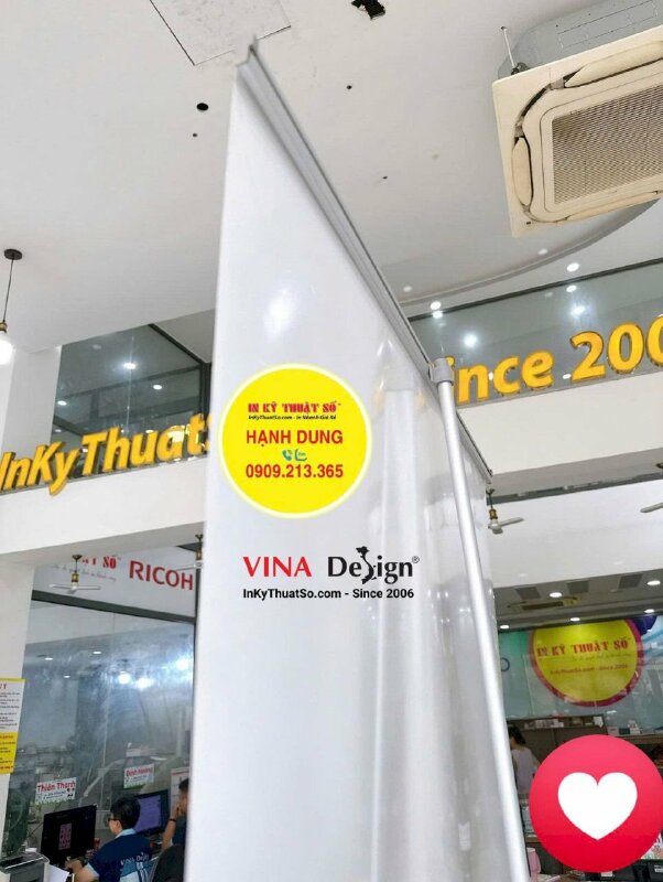 Banner Cuốn Hào Quang 80cm x 200cm 1 mặt lắp sẵn Poster - INKTS55