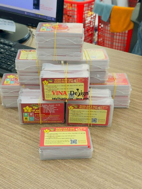 In card visit Offset cho quán ăn sáng, ăn trưa, ăn tối với mã QRcode hướng dẫn khách đánh giá 5 sao - INKTS3763
