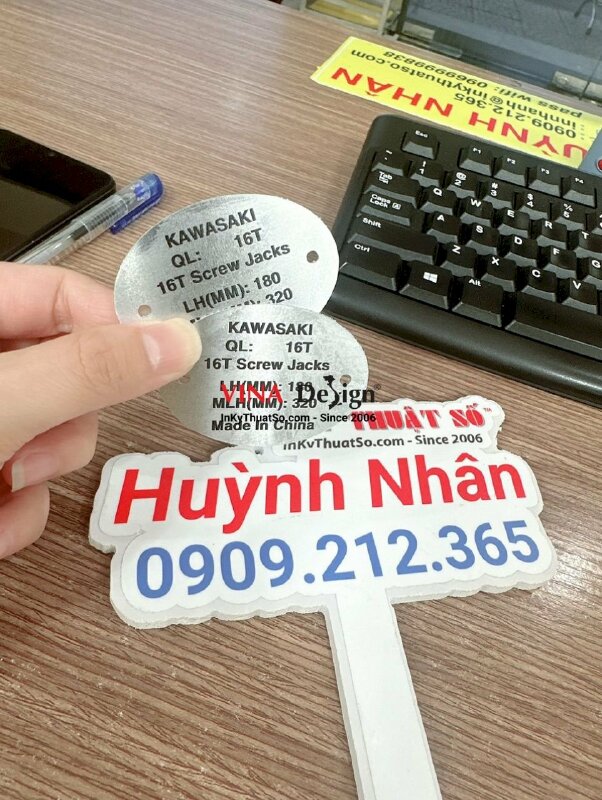 In mác nhôm kim loại gắn Kích ren cơ khí, Con đội ren cơ khí, Kích thủy lực - INKTS882