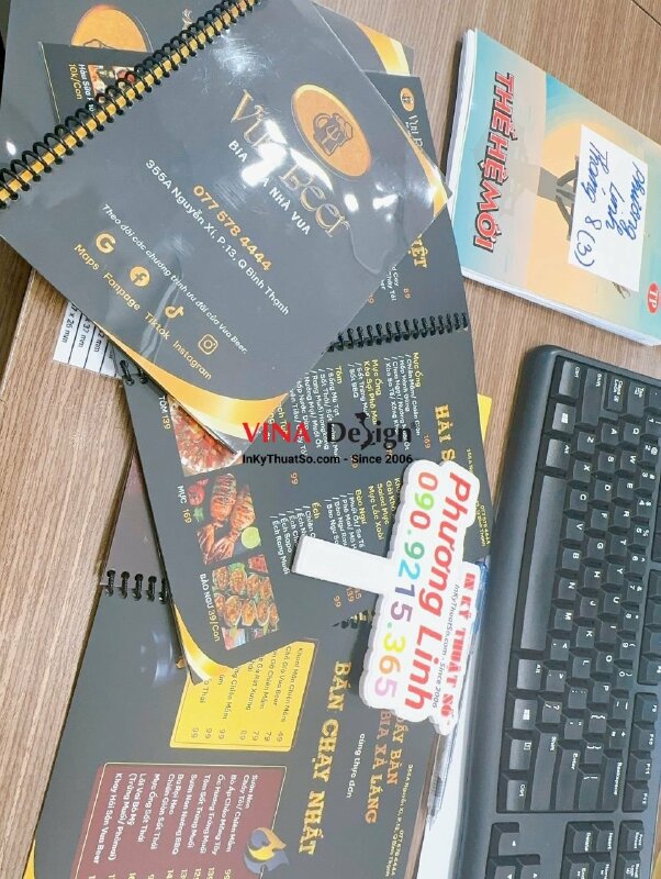 In menu quán beer, nhà hàng beer, vua beer - INKTS652