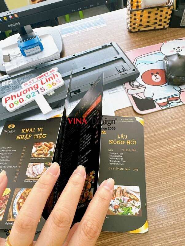 In menu quán bia, nhà hàng bia, craft beer - INKTS545