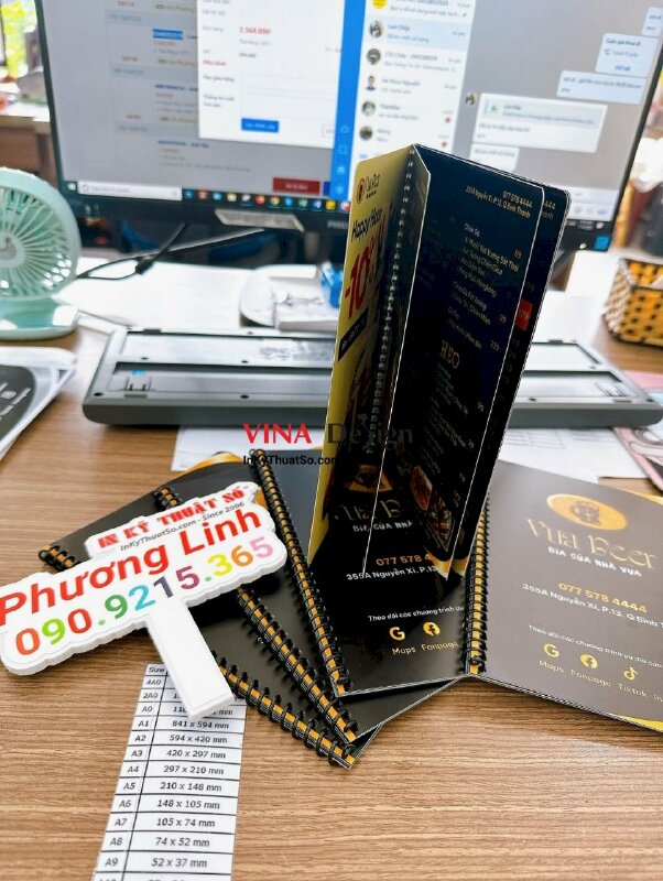 In menu quán bia, nhà hàng bia, craft beer - INKTS545