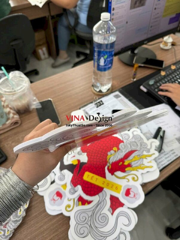 In mô hình Long Mã từ Formex 5li in 2 mặt cắt CNC theo viền - INKTS3712