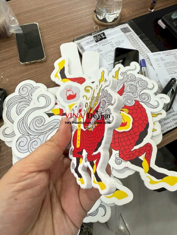 In mô hình Long Mã từ Formex 5li in 2 mặt cắt CNC theo viền - INKTS3712