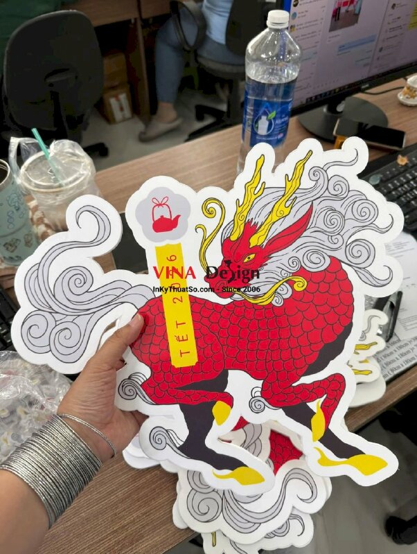 In mô hình Long Mã từ Formex 5li in 2 mặt cắt CNC theo viền - INKTS3712