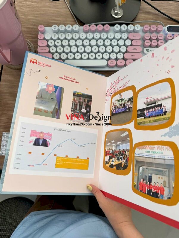 In photobook kỷ niệm công ty khổ A4, nhận in dù chỉ 1 cuốn - INKTS3723