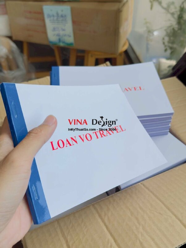 In quyển biên lai Receipt tiếng Anh cho công ty du lịch, lữ hành Travel - INKTS3724