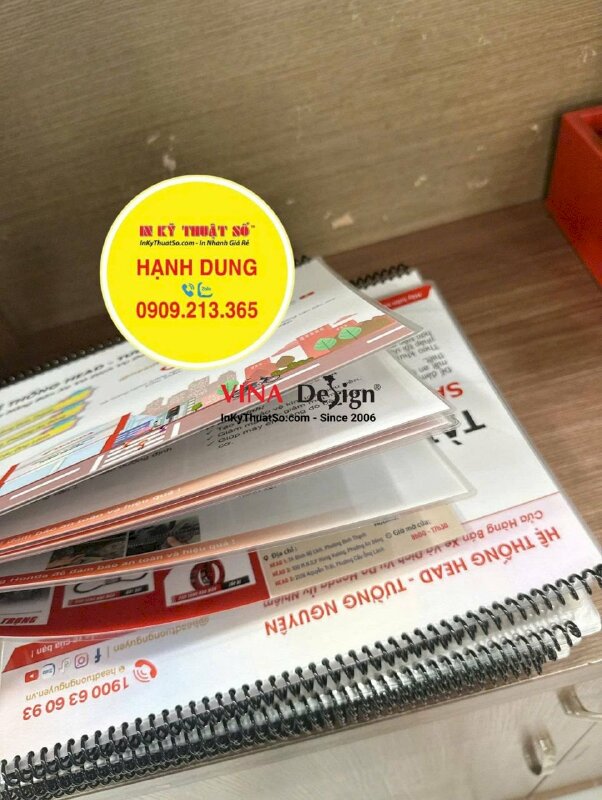 In quyển Catologue tài liệu tư vấn cho Hệ thống cửa hàng chính hãng xe máy và dịch vụ - INKTS3738