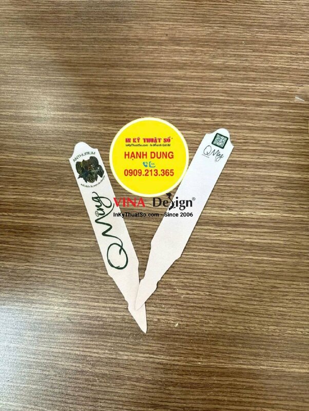 In tag ghi tên cây dạng cắm nametag nhựa PVC ghi chú, bền bỉ, chống nước, chống bạc màu - INKTS3734