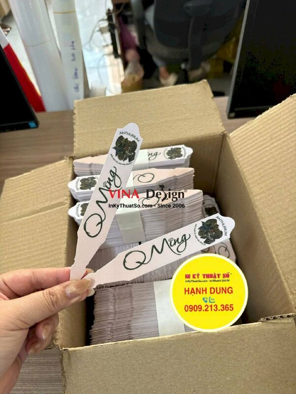 In tag ghi tên cây dạng cắm nametag nhựa PVC ghi chú, bền bỉ, chống nước, chống bạc màu - INKTS3734