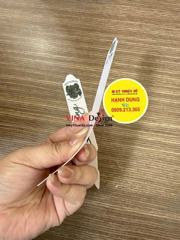 In tag ghi tên cây dạng cắm nametag nhựa PVC ghi chú, bền bỉ, chống nước, chống bạc màu - INKTS3734