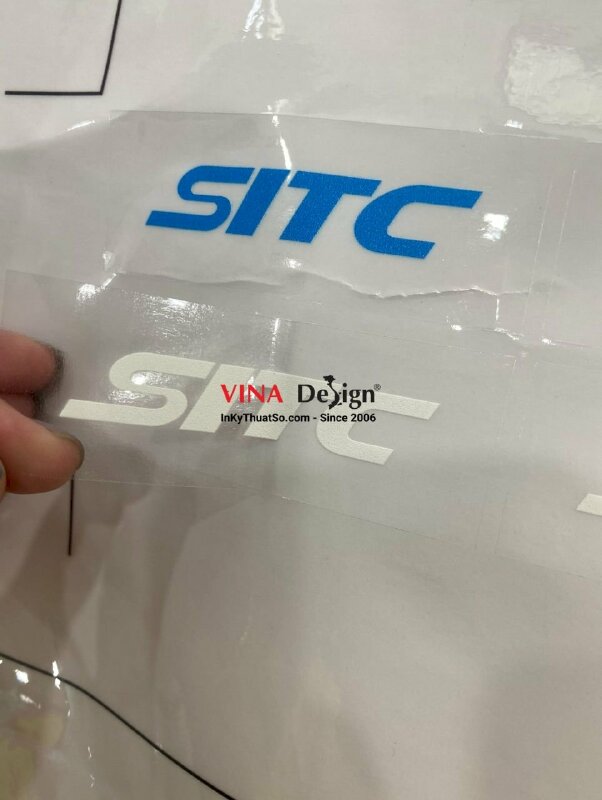 In tem Decal trong mực UV - INKTS91