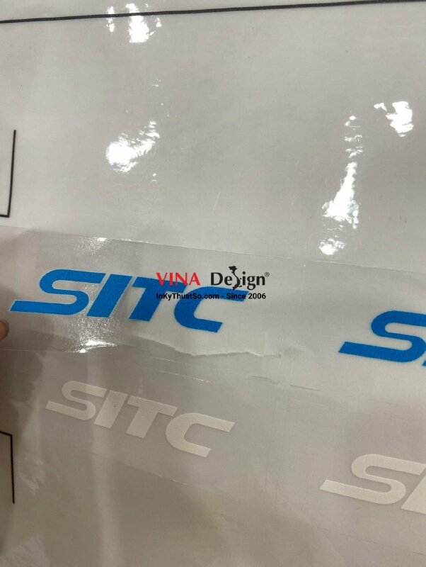 In tem Decal trong mực UV - INKTS91