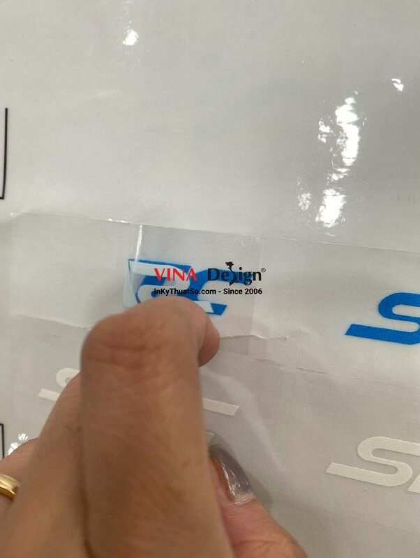 In tem Decal trong mực UV - INKTS91