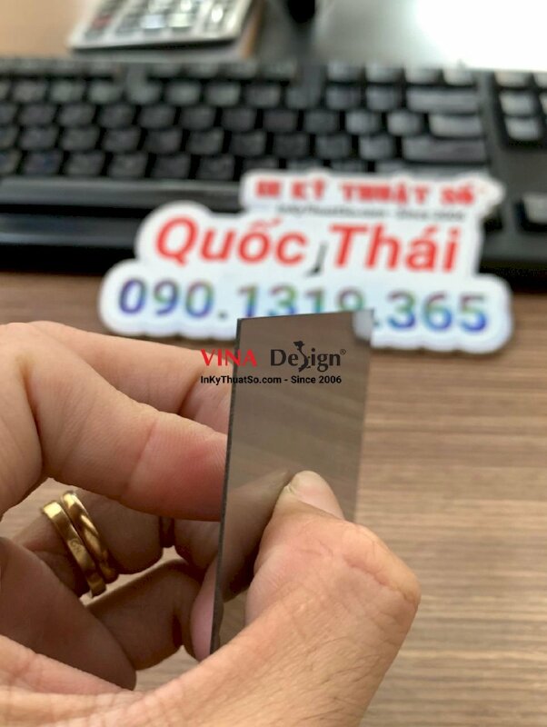 In tem nhãn kim loại làm mác máy móc công nghiệp - INKTS998