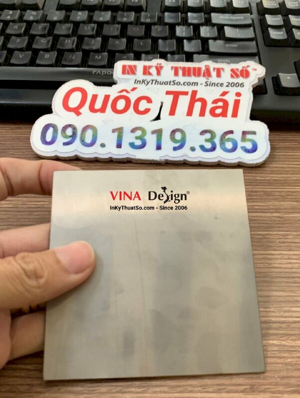 In tem nhãn kim loại làm mác máy móc công nghiệp - INKTS998
