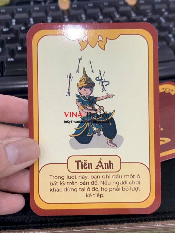 In thẻ bài Board game theo chủ đề, in nhanh giấy C300gsm, cán bóng, bo tròn góc - INKTS3731