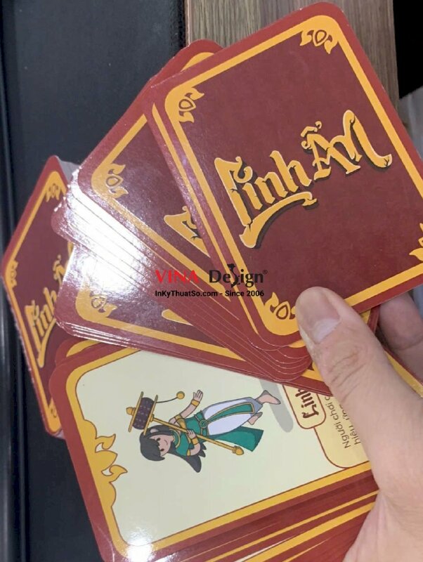 In thẻ bài Board game theo chủ đề, in nhanh giấy C300gsm, cán bóng, bo tròn góc - INKTS3731