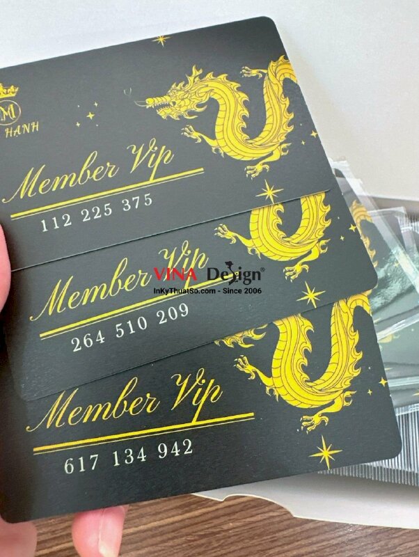 In thẻ Member VIP Massage, thẻ thành viên dịch vụ Massage - INKTS845