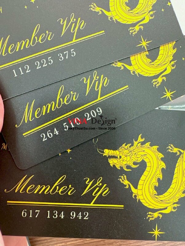 In thẻ Member VIP Massage, thẻ thành viên dịch vụ Massage - INKTS845