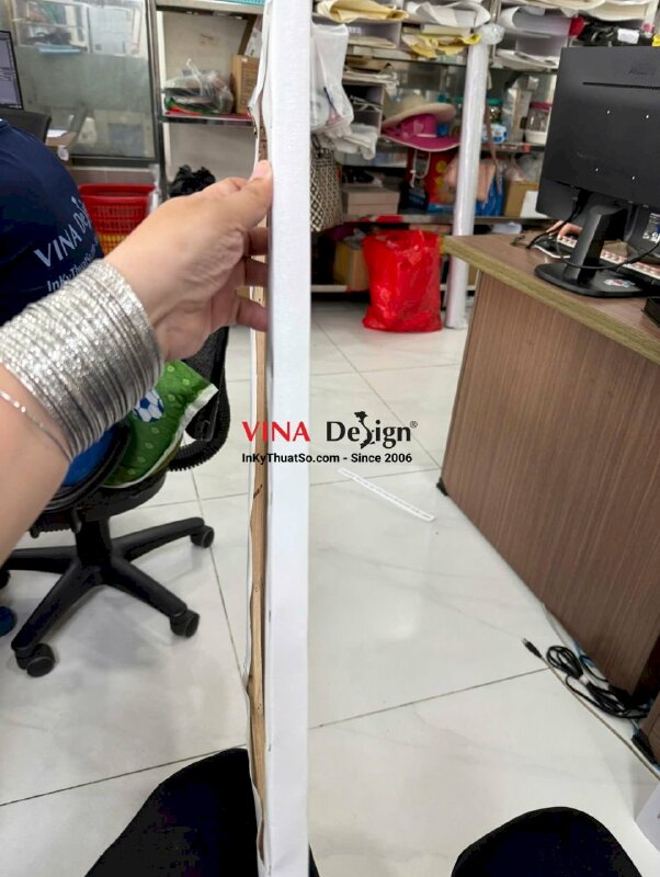 In tranh Doodle Art, in vải Canvas mực dầu bóng, đóng khung không viền - INKTS3714