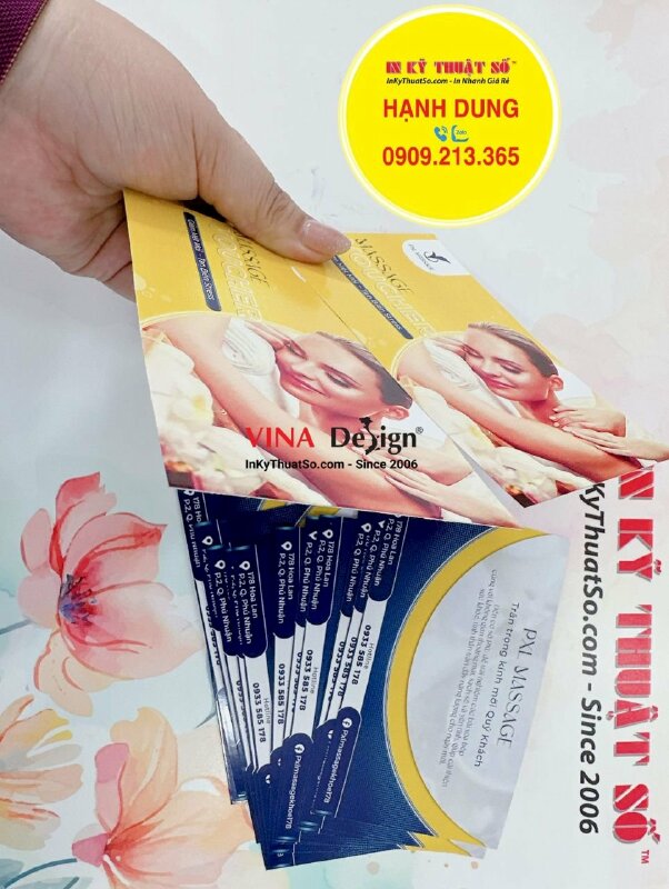 In voucher massage spa số lượng ít, in nhanh voucher - INKTS1450