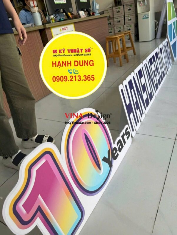 In bảng kỷ niệm 10 năm thành lập công ty từ Formex - INKTS3782