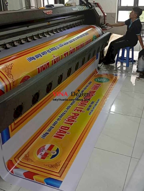 In banner Kính Mừng Đại Lễ Phật Đản, băng rôn Phật Đản bạt hiflex - INKTS3105
