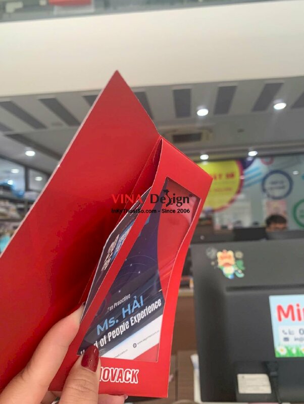 In bao thư cửa sổ kính đựng tờ brochure công ty sơn công nghiệp - INKTS3785