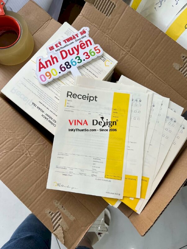 In biên bản giao nhận hàng hóa, đồ nội thất - INKTS516