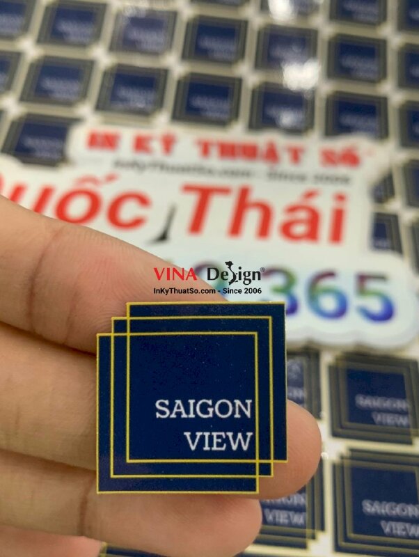In Logo tem nhãn Decal sữa mực dầu, cán màng bóng, bế demi theo viền dễ bóc dán - INKTS992