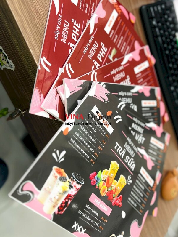 In menu formax dán gói quán trà sữa, ăn vặt - INKTS377
