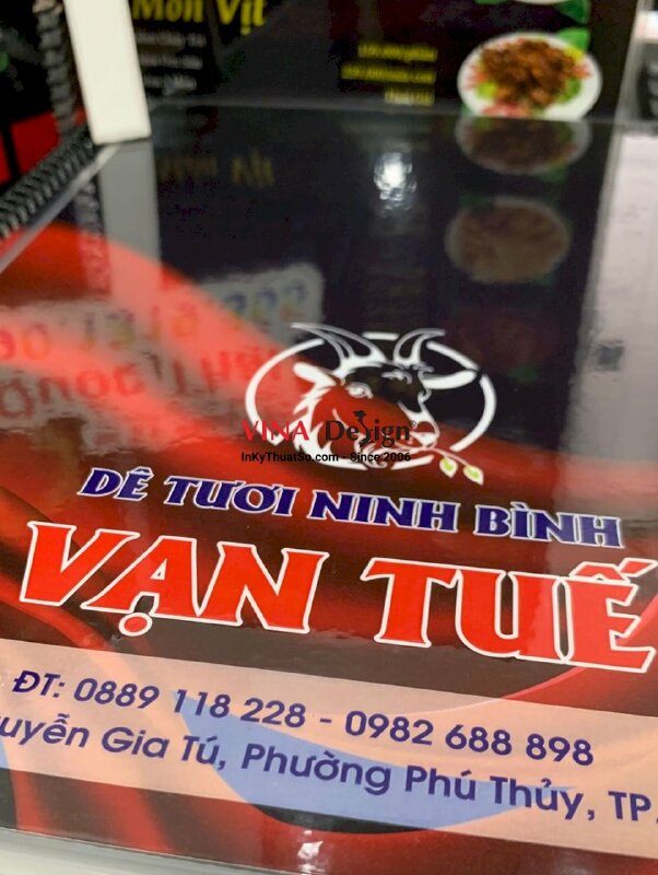 In menu quán dê tươi, menu lò xo ép plastic - INKTS798