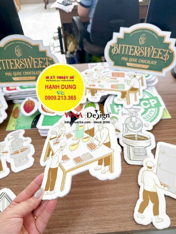 In mô hình trang trí quy trình sản xuất Socola Phú Quốc, in Formex, hàng gửi từ TPHCM đi Phú Quốc - INKTS3792