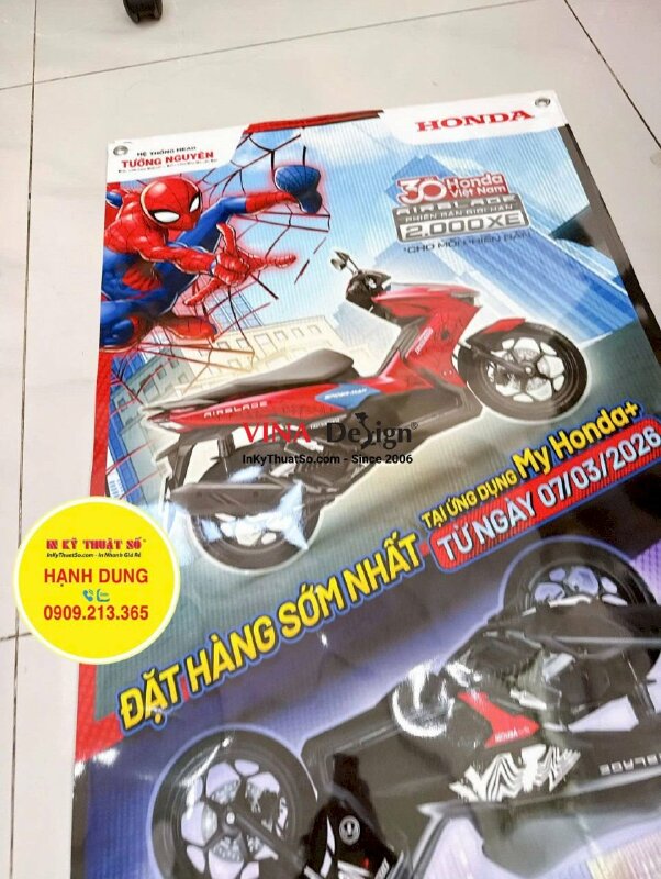 In PP mực dầu giới thiệu sản phẩm mới poster cho hệ thống Head Honda - INKTS3802