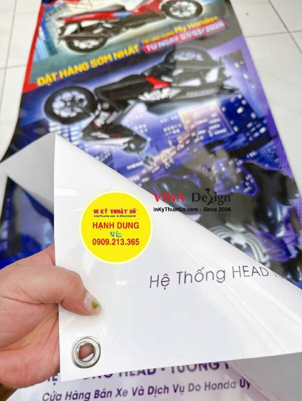 In PP mực dầu giới thiệu sản phẩm mới poster cho hệ thống Head Honda - INKTS3802